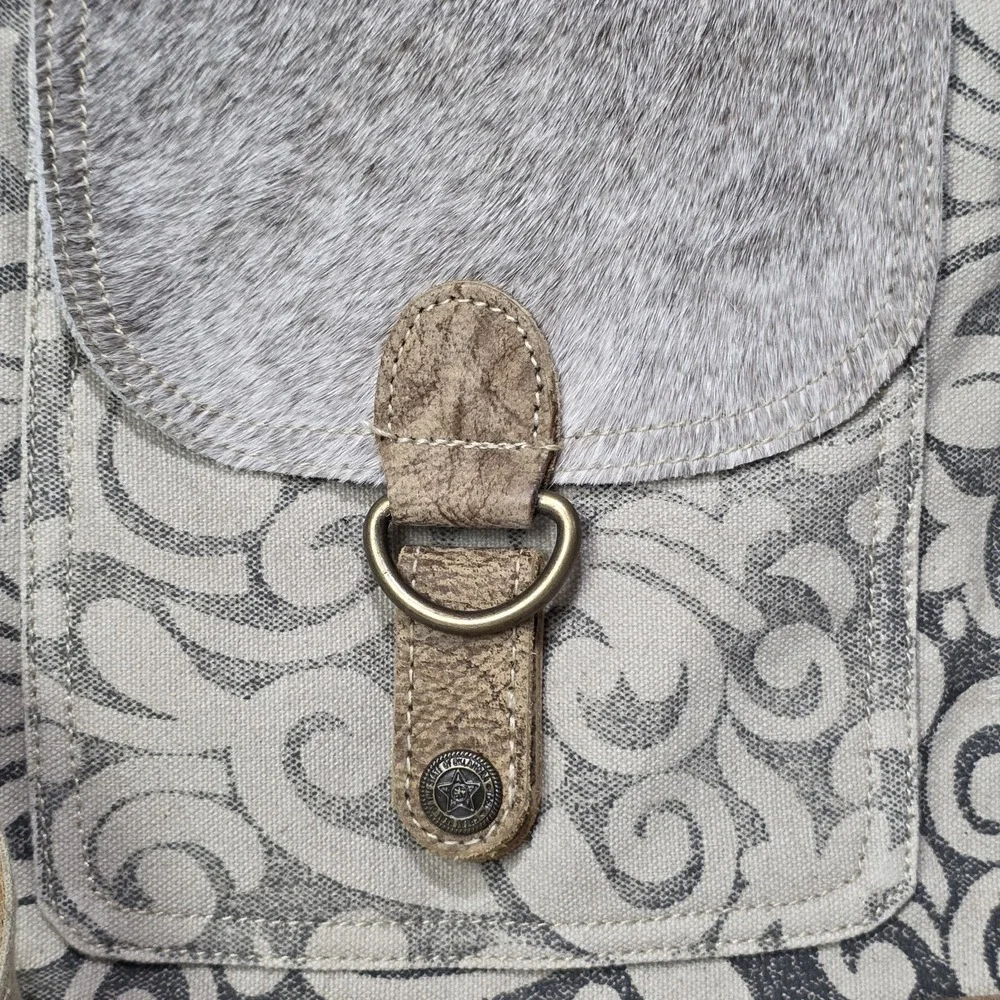 Myra Bag Flap Pocket Cowhide Shoulder Bag S-1125 - Picture 3 of 12